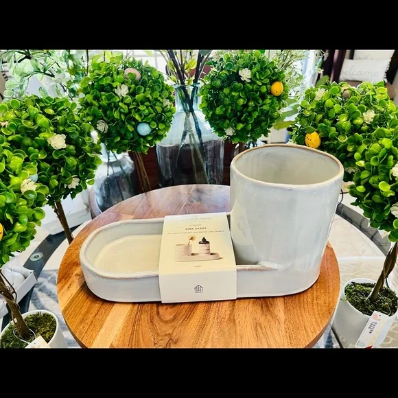 Hearth & Hand Stoneware Kitchen Sink Caddy - Picture 15 of 16